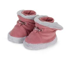 Baby Mädchen Winterschuhe aus Microfleece gefüttert Plüschfutter mit Stoppern, Stulpe und Gummizug, rosa - 5101620 