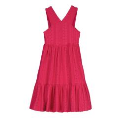 Mayoral Strickkleid mit Lochmuster, Magenta - 3962 
