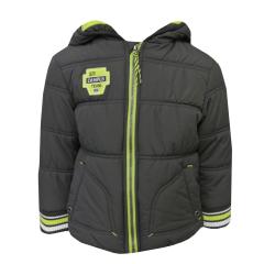 Jungen Steppanorak mit Kapuze und Fleecefutter, dunkelblau 