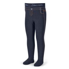 Baby Jungen Strumpfhose gemustert, dunkelblau 