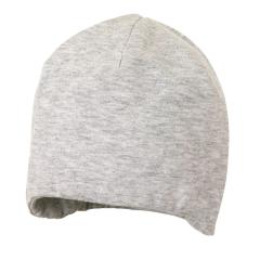 Baby Kinder Unisex Beanie Mütze mit Baumwollfutter, leicht gefüttert, einfarbig, grau - 4001910-silber 