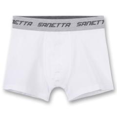 Jungen Unterhose Hipshorts Shorts "Webband Sanetta", weiß - 345614 