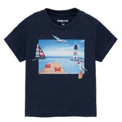 Jungen Baby T-Shirt Sommershirt kurzarm "maritim", dunkelblau - 1.009 