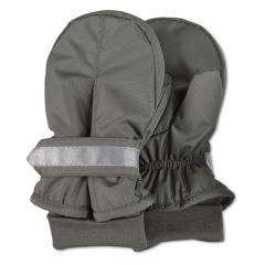 Baby Jungen Fäustlinge Handschuhe wasserabweisend mit reflektierendem Klettverschluss einfarbig, grün - 4301540-dunke 