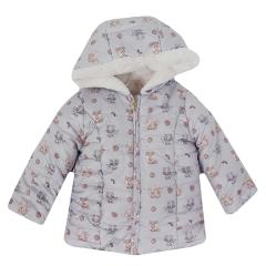 Mädchen Winterjacke Wendejacke Anorak, creme - 2.490g 