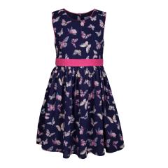 happy girls Sommerkleid mit Alloverprint "Schmetterlinge" ärmellos, dunkelblau - 941389db 