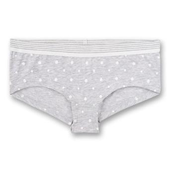 Sanetta Mädchen-Cutbrief Panty mit Allover-Dots in Single-Qualität, grau - 346648 
