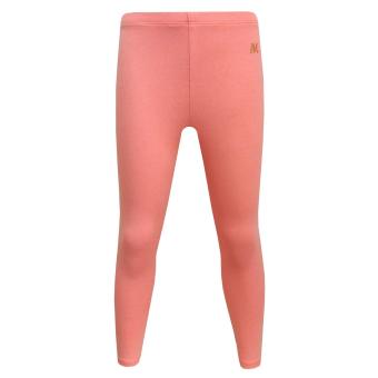 Mädchen Capri Legging einfarbig, lachs - 723c 