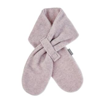 Mädchen Baby Winter Schal aus Microfleece mit Klettverschluss einfarbig, rosa melange - 4201400-rosa 