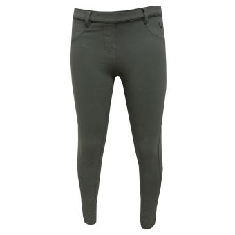 Legging für Mädchen einfarbig, khaki 