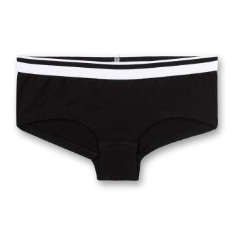 Sanetta Mädchen Panty Cutbrief in Single-Jersey-Qualität mit dezenten Webbund, schwarz -  346638 