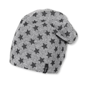 Mädchen Beanie Glitzer Sterne, grau - 4421611 