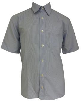 Kids Jungen festliches kurzarmhemd gestreift, blau - 55445 