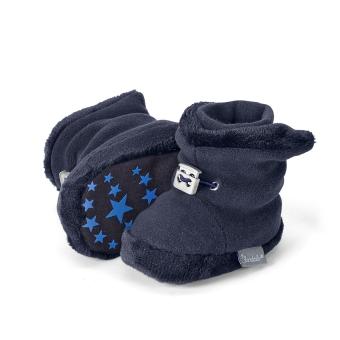 Baby Schuhe Jungen gefüttert mit Stoppern und Gummizug, marine - 5101620 