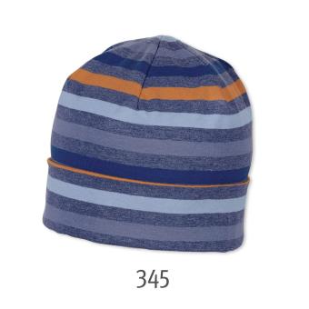 Beanie Kurze Mütze Umschlagmütze Jungen, blau - 21602 