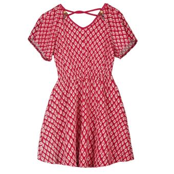 Mayoral Mädchen Sommer-Kleid mit Alloverprint, rot - 6987 