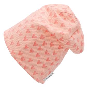 Sterntaler Mädchen Slouch- Beanie, Übergangsmütze, Herzen, rosa - 4002230-rosa 