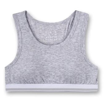 Sanetta Mädchen-Bustier mit sportlichen Racerback und herausnehmbaren Pads,  graumelange -  346631 