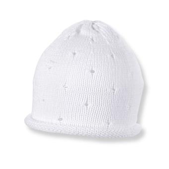 Strickmütze Mädchen, weiß - 1701410 