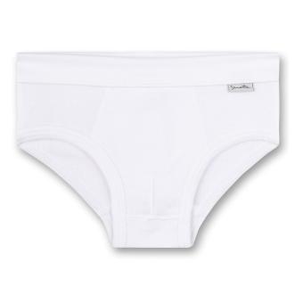 Sanetta  Slip in Feinripp-Qualität aus 100% Organic Cotton, weiß - 301100 