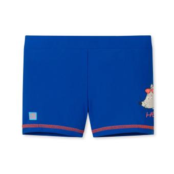 Jungen Badehose mit Bein Schwimmhose einfarbig bedruckt "Maus", royal - 173002 