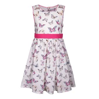 happy girls Sommerkleid mit Alloverprint "Schmetterlinge" ärmellos, weiß - 941389n 