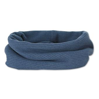 Kinder Baby Mädchen Allrounder Loop Halstuch Schal einfarbig gestreift, mittelblau - 4522151 