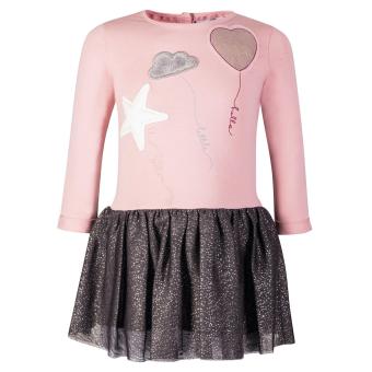 Mädchen Kleid Winterkleid langarm Glitzerrock "Ballon", rosa - 913515 