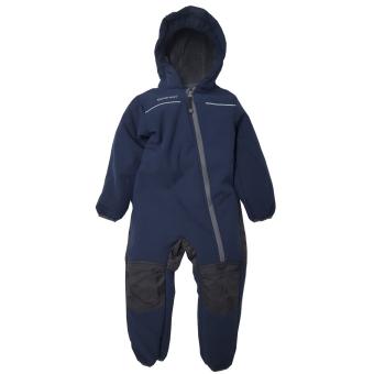 Jungen Baby Softshell Overall gefüttert wasserdicht 10.000 mm Wassersäule winddicht atmungsaktiv Schneeanzug, dunkelblau - 3712222 