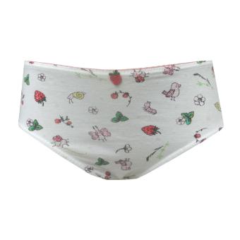 Mädchen Slip Shorty gemustert, weiß 