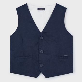 Mayoral Leinenweste Jungen, blau - 3359. 