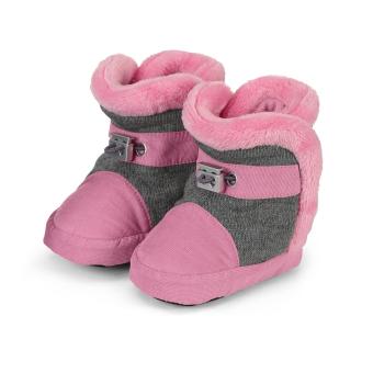 Baby Schuhe Stiefel Mädchen gefüttert mit Gummizug, perlrosa - 5101824 