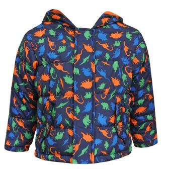 Baby Jungen Winterjacke Skijacke gefüttert Wassersäule gemustert, dunkelblau 