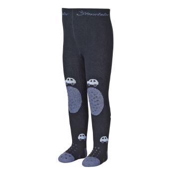 Baby Jungen Strumpfhose gefütterte Sohle Krabbelstrumpfhose mit Po-Motiv "Auto", marineblau - 8651950 