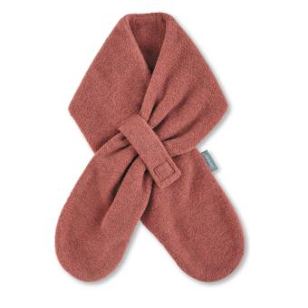 Kinder Schal Winterschal aus Microfleece mit Klettverschluss einfarbig, hellrot - 4201400 