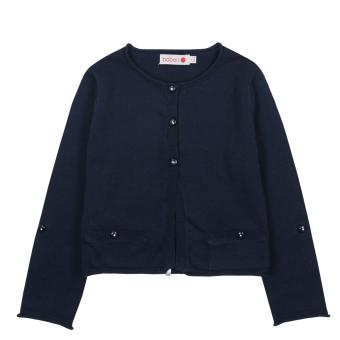 Boboli Mädchen Strickjacke langärmlig, dunkelblau - 727095 