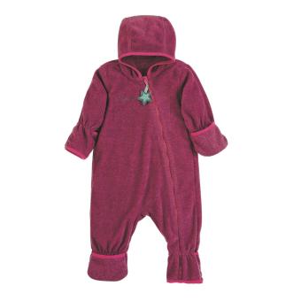 Baby Overall Mädchen Fleece mit Reißverschluss Hand- und Fußstulpen, magenta mel. - 5501800-magen 