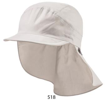 Sterntaler Schirmmütze mit Nackenschutz mit UV 50+, unifarben aus 100% Bio-Baumwolle, grau - 1531430 
