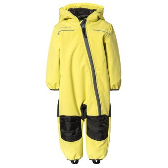 Baby Kinder Mädchen Softshell-Overall Schneeanzug gefüttert wasserdicht 10.000 mm Wassersäule atmungsaktiv winddicht, lime – 3714411921 