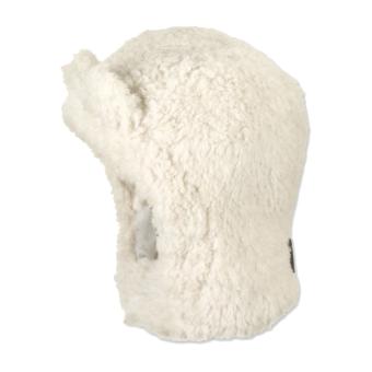 Mädchen Schalmütze gefüttert aus veganem Fell mit Klettverschluss und plastischen Ohren, ercu – 4502131 