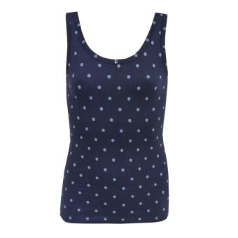 Mädchen Unterhemd Tank Top gepunktet, blau 