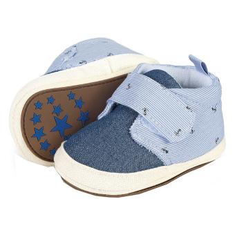 Baby Jungen Schuhe Krabbelschuhe Klettverschluss, Ankermotiv, hellblau - 2301924 