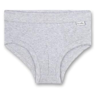 Sanetta  Slip in Feinripp-Qualität aus 100% Organic Cotton, hellgrau - 301100 
