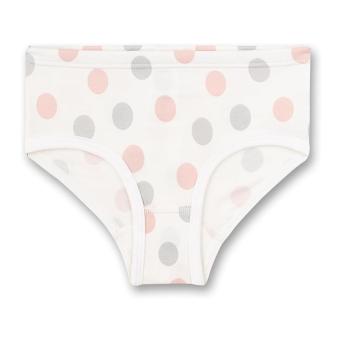 Sanetta Mädchen-Hüftslip mit Dots-Allover-Print, weiß - 335122 