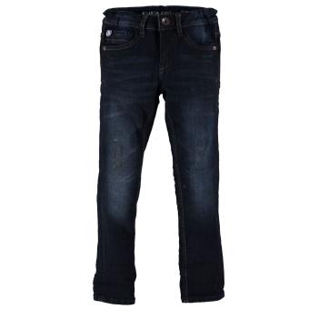 Jungen Jeans Hose Garcia Baumwolljeans 370 Xevi superslim fit mit verstellbarem Bund, dunkelblau used - 370-3086 