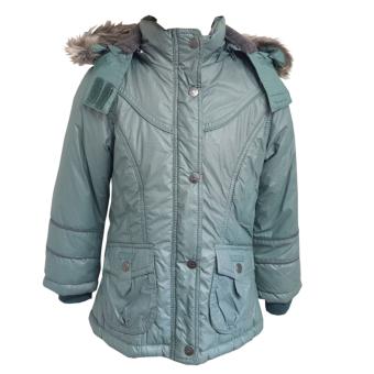 Mädchen Winterjacke Anorak gefüttert Fleecefutter "Pferde", türkis - 90245 