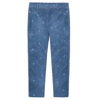 Mayoral Mädchen Kinder Baby Leggings Jeggings im Jeanslook mit Punkten, blau - 4.762 