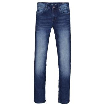 Jungen Slim Jeanshose Jeans mit 5 Taschen, Reißverschluss, Knopfverschluss, verstellbarer Taillenbund, "Rocko - Dark Used",  jeansblau - 390 col.3235_Rocko 