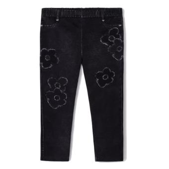 Mayoral Mädchen Leggings mit Motivdruck "Blume", dunkelblau - 4781 