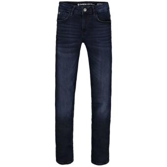 Jungen Jeanshose Jeans mit 5 Taschen, Reißverschluss, Knopfverschluss, verstellbarer Taillenbund, Tapered Fit, "Lazlo - Dark Used",  dunkelblau  - 350 col.7021_Lazlo - Größe 152 152 | 7021 BLUE | 